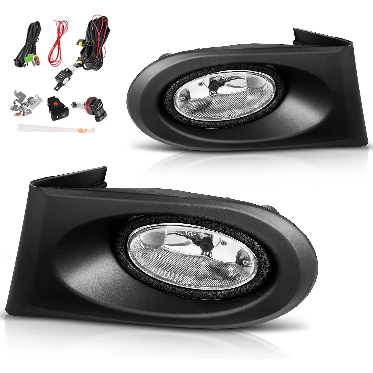 02-04 RSX Fog Lights - Clear Len (Includes Switch & Wiring Harness)