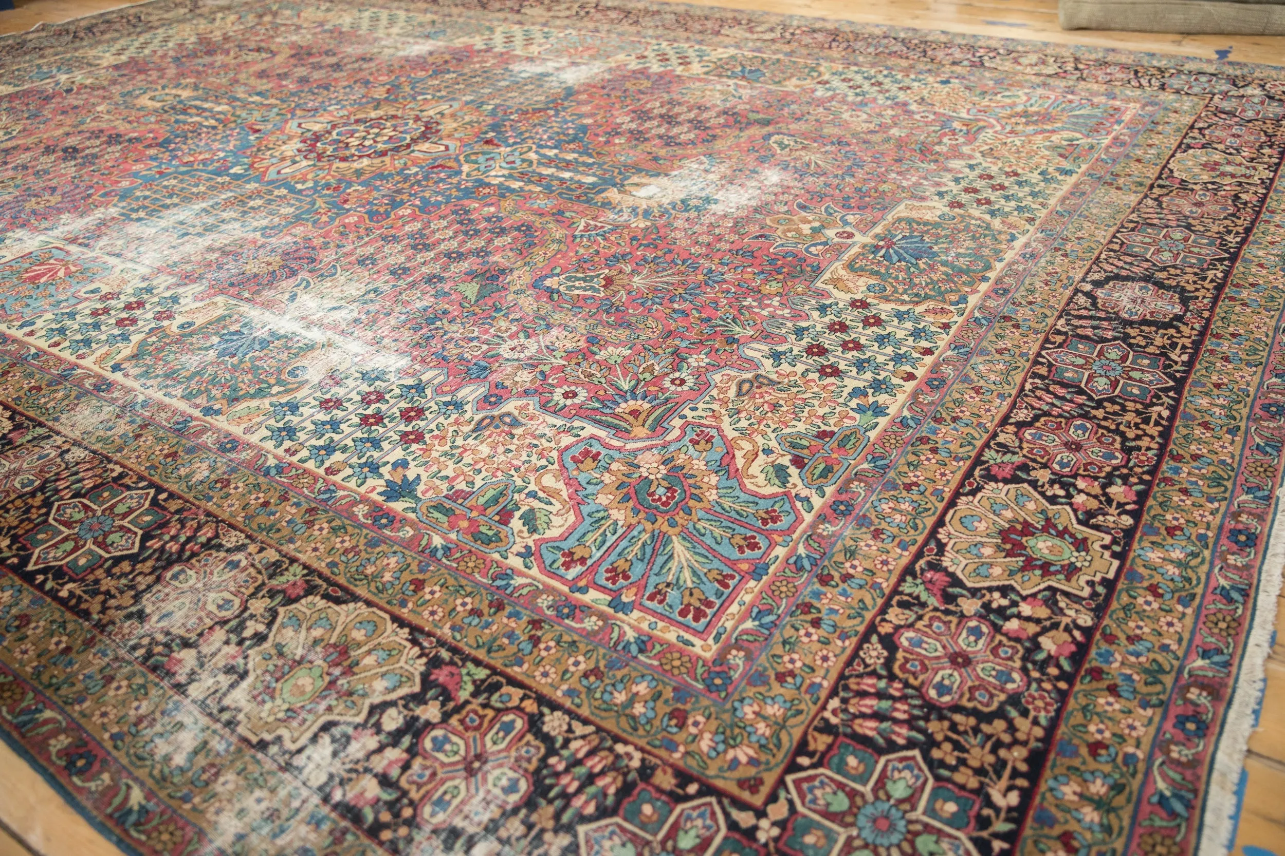 10.5x14 Antique Kerman Carpet
