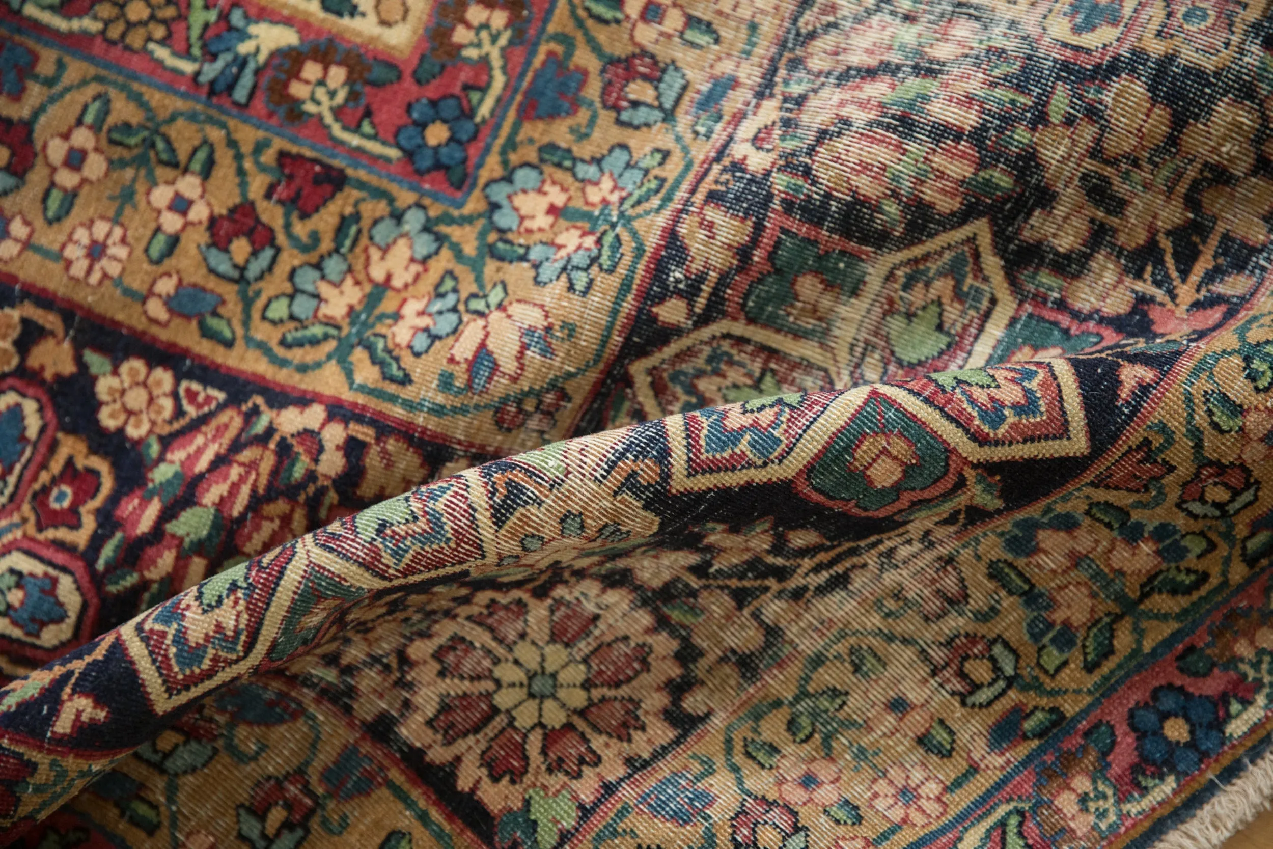 10.5x14 Antique Kerman Carpet