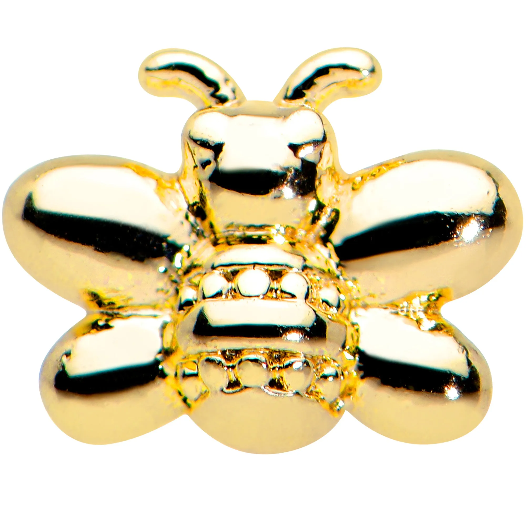 20 Gauge 1/4 Gold Tone Simply Stylish Bee Nose Bone