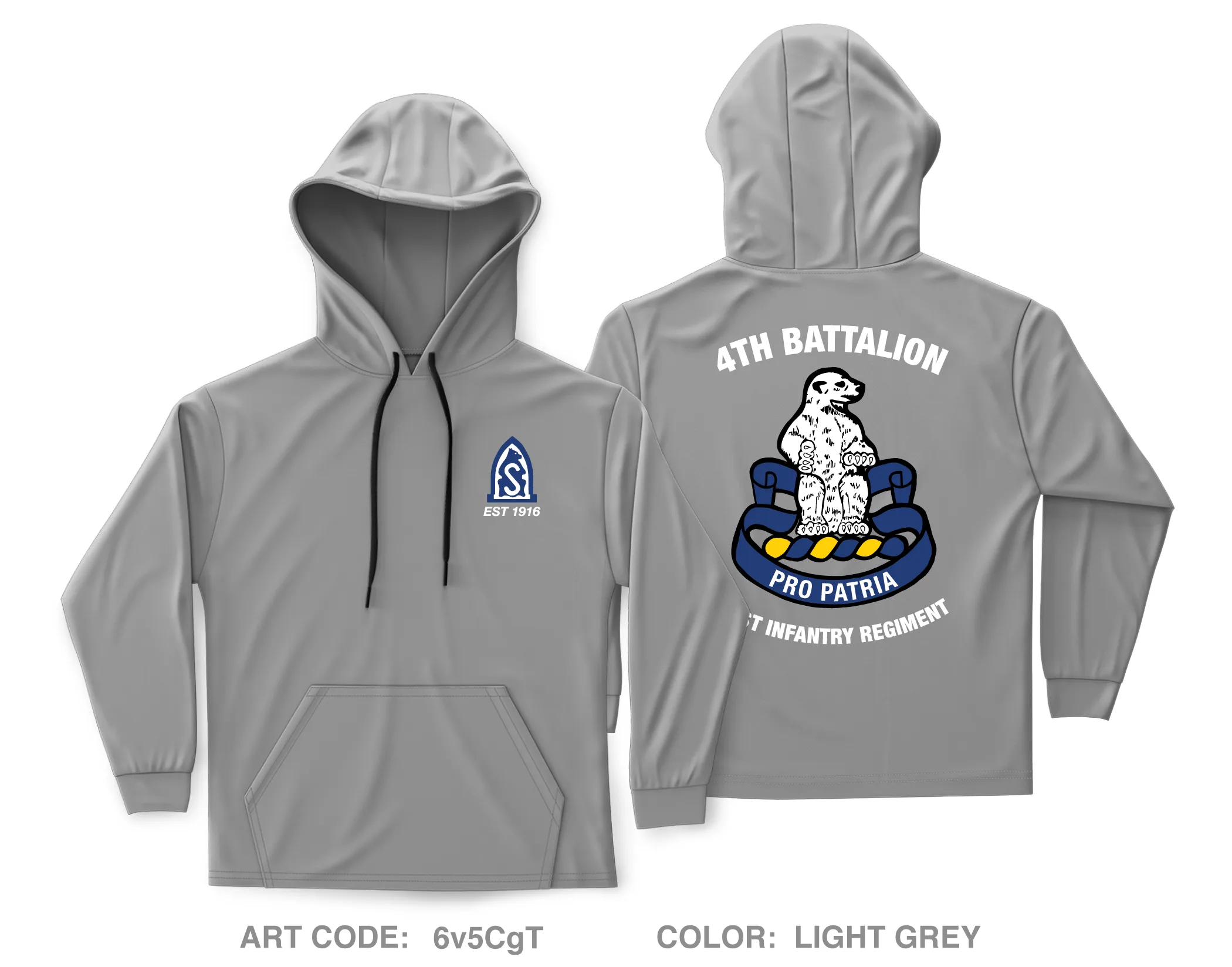 4-31 BN, 2BCT, 10 MTN Store 1 Core Men's Hooded Performance Sweatshirt - 6v5CgT