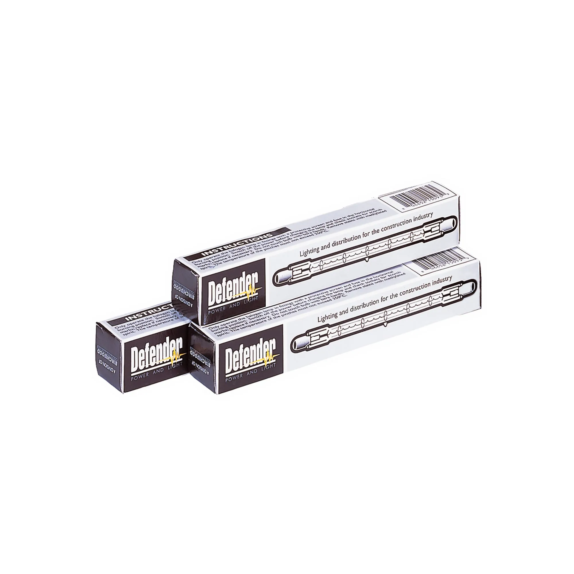 400W C-CLASS 110V HALOGEN TUBES - BX OF 5