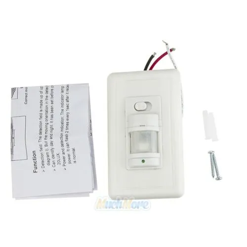 5 Pack Automatic PIR Occupancy Motion Sensor Light Switch Auto On/Off Infrared