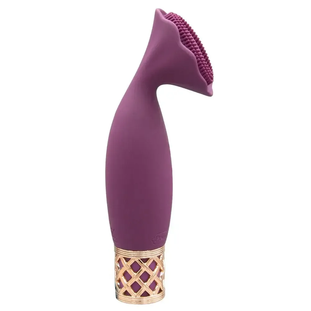 5.2-inch Silicone Purple Multi Speed Rechargeable Clitoral Massager