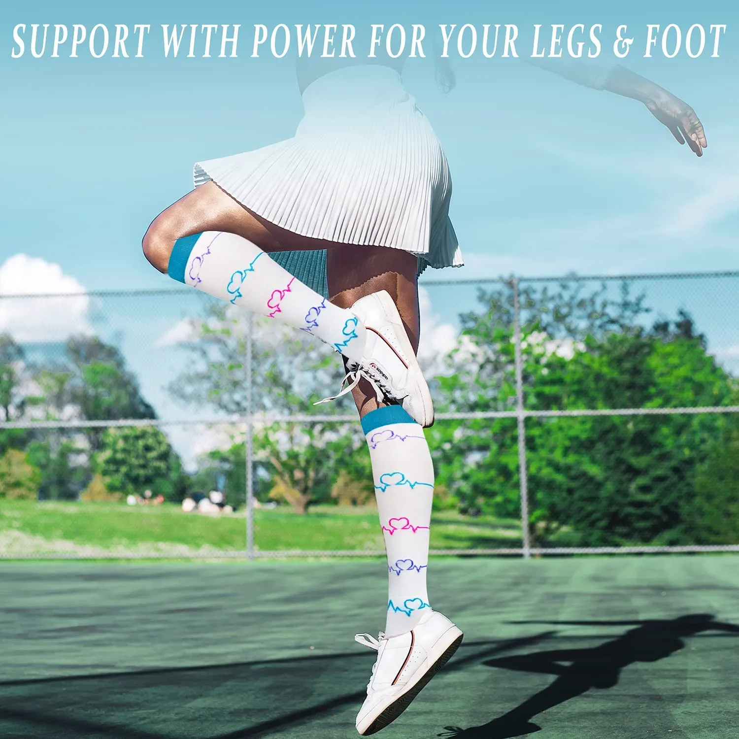 6-Pairs Cool Stylish Design Compression Socks （20-30mmHg）| Actinput