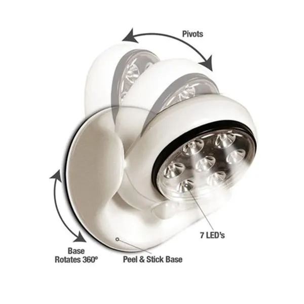 7-LED Motion-Activated Weather-Resistant Cordless Light