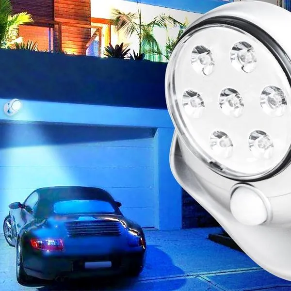 7-LED Motion-Activated Weather-Resistant Cordless Light