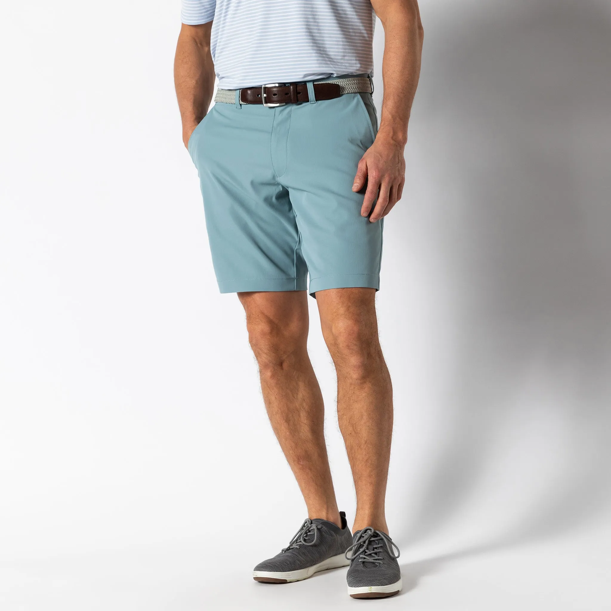 9" Long Drive Performance Short - Mineral Blue