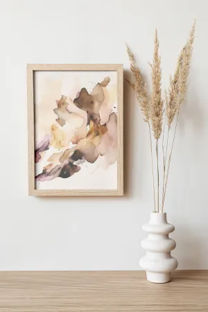 Abstract Art Print, Stunning Pink and Brown Design Reminiscent of Texas Duststorm - Perfect for Southwestern Decor Gifts