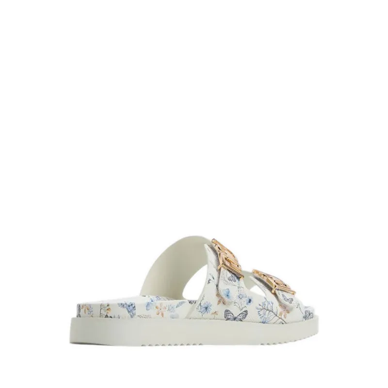 ALESSIE FOOTBED SANDALS - MULTI