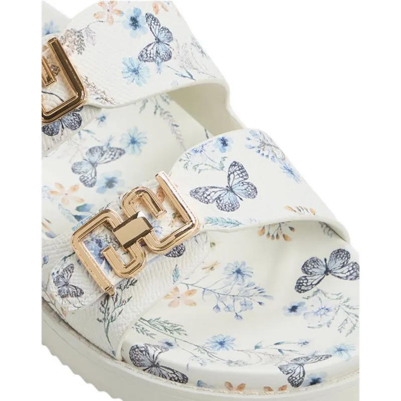ALESSIE FOOTBED SANDALS - MULTI