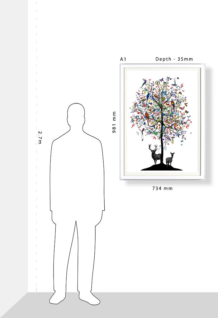 Althjodlegt Tre - International tree - Art Print