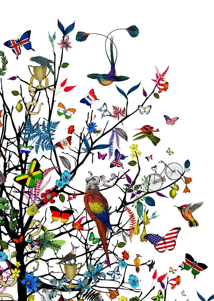 Althjodlegt Tre - International tree - Art Print