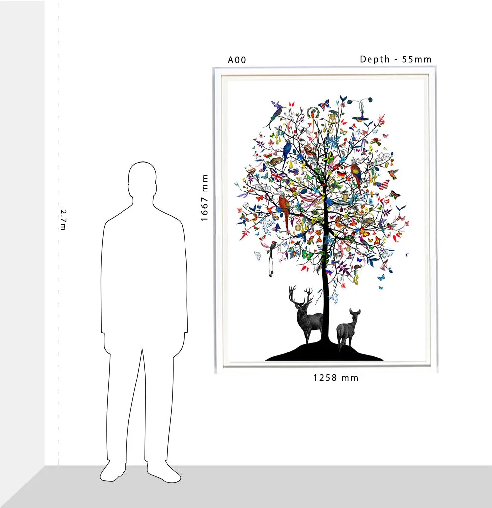 Althjodlegt Tre - International tree - Art Print
