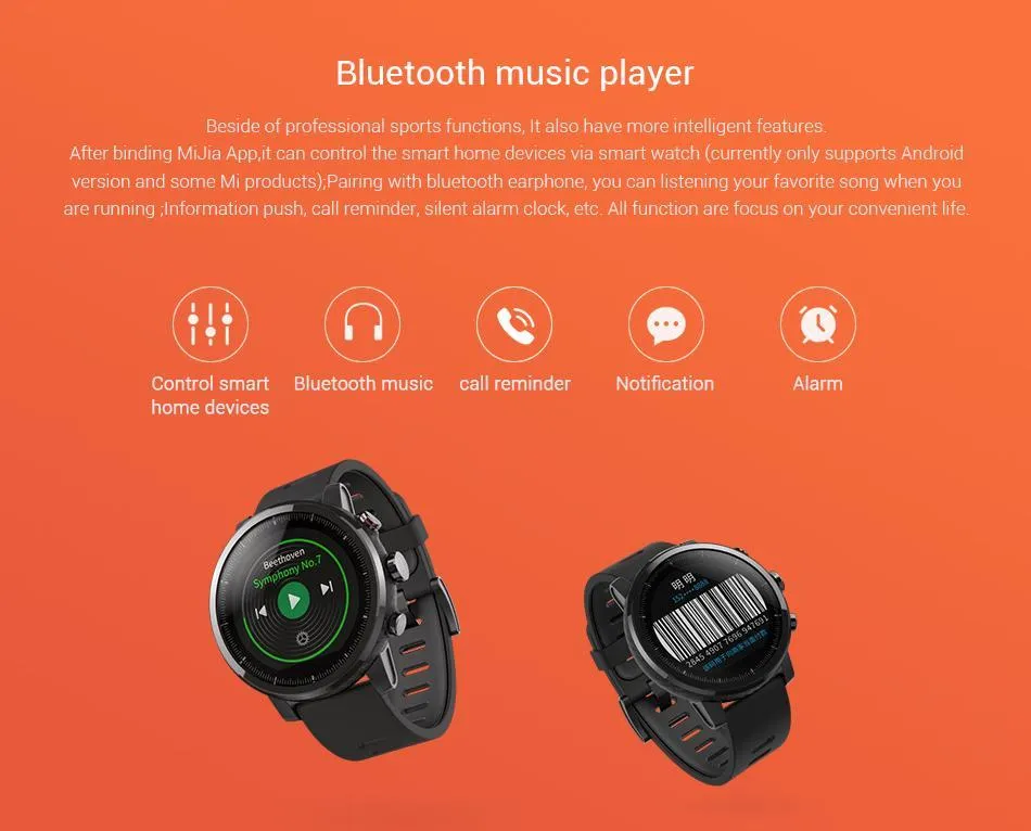 Amazfit 2 Stratos GPS Running Smartwatch (English Version)