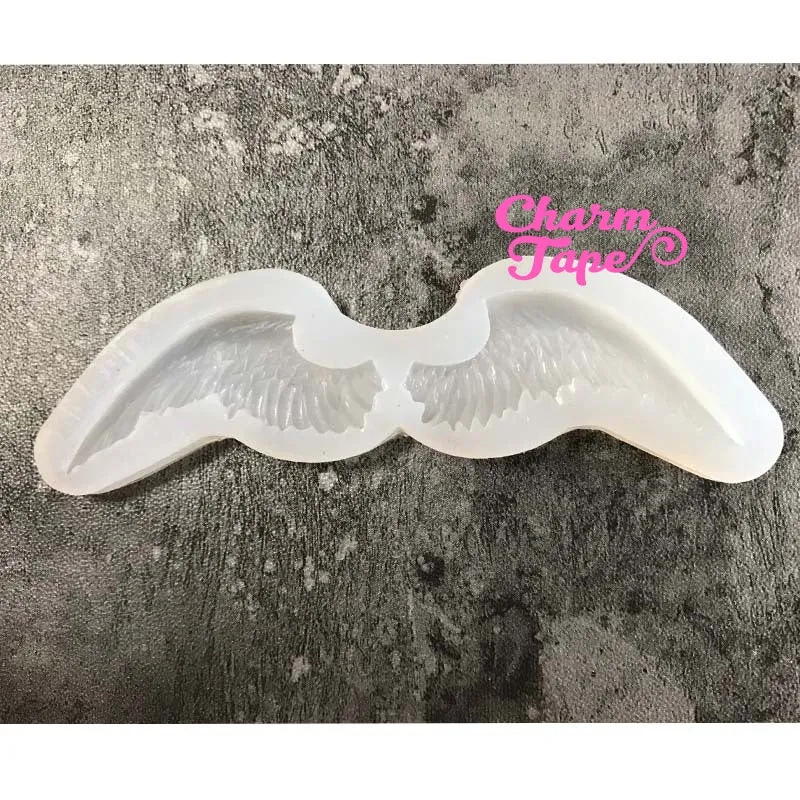 Angel Wings charm Silicon mold flexible, for polymer clay, resin jewelry Q124