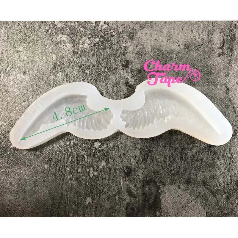 Angel Wings charm Silicon mold flexible, for polymer clay, resin jewelry Q124