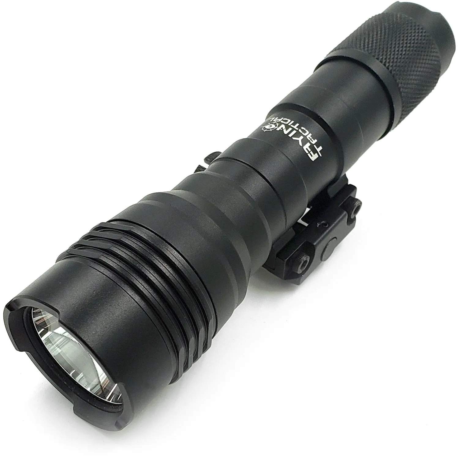 AYIN Tactical Storm 1200 Lumen Long Gun Light, Rechargeable, Dual Fuel, Rail Mount, Remote Switch, Mounting Hardware, 18650 Battery, Charger, Color Black Retail Packaging / Gift Box