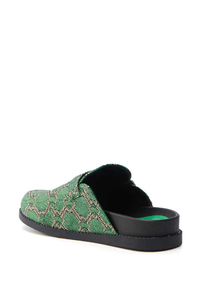AZALEA WANG INFORMER GREEN SNAKE CLOG