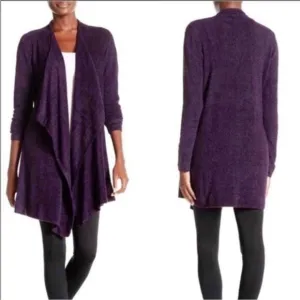 Barefoot Dreams Bamboo Chic Lite Calypso Amethyst Cardigan Sweater