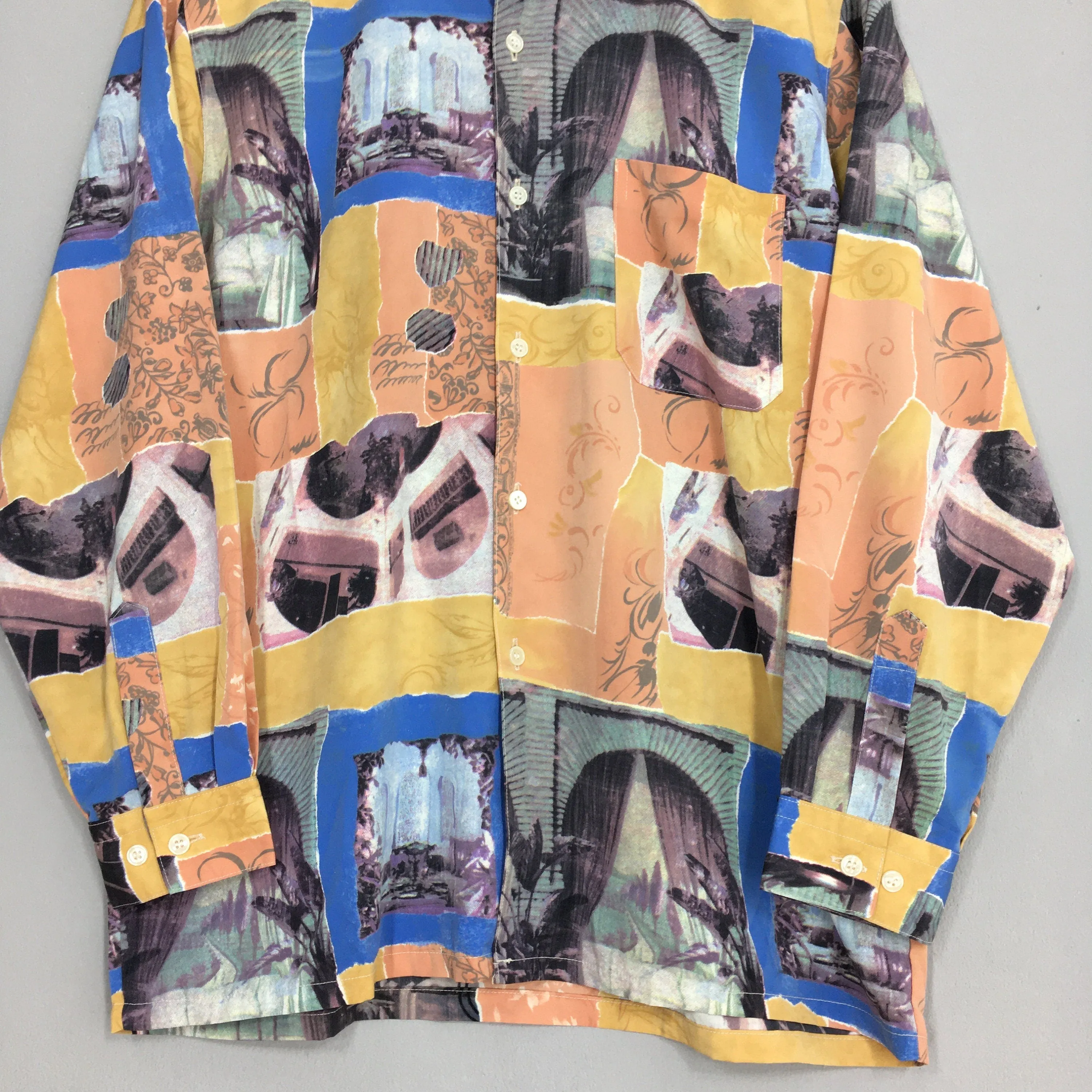 Baroque Monument Building Abstract Casual Shirt