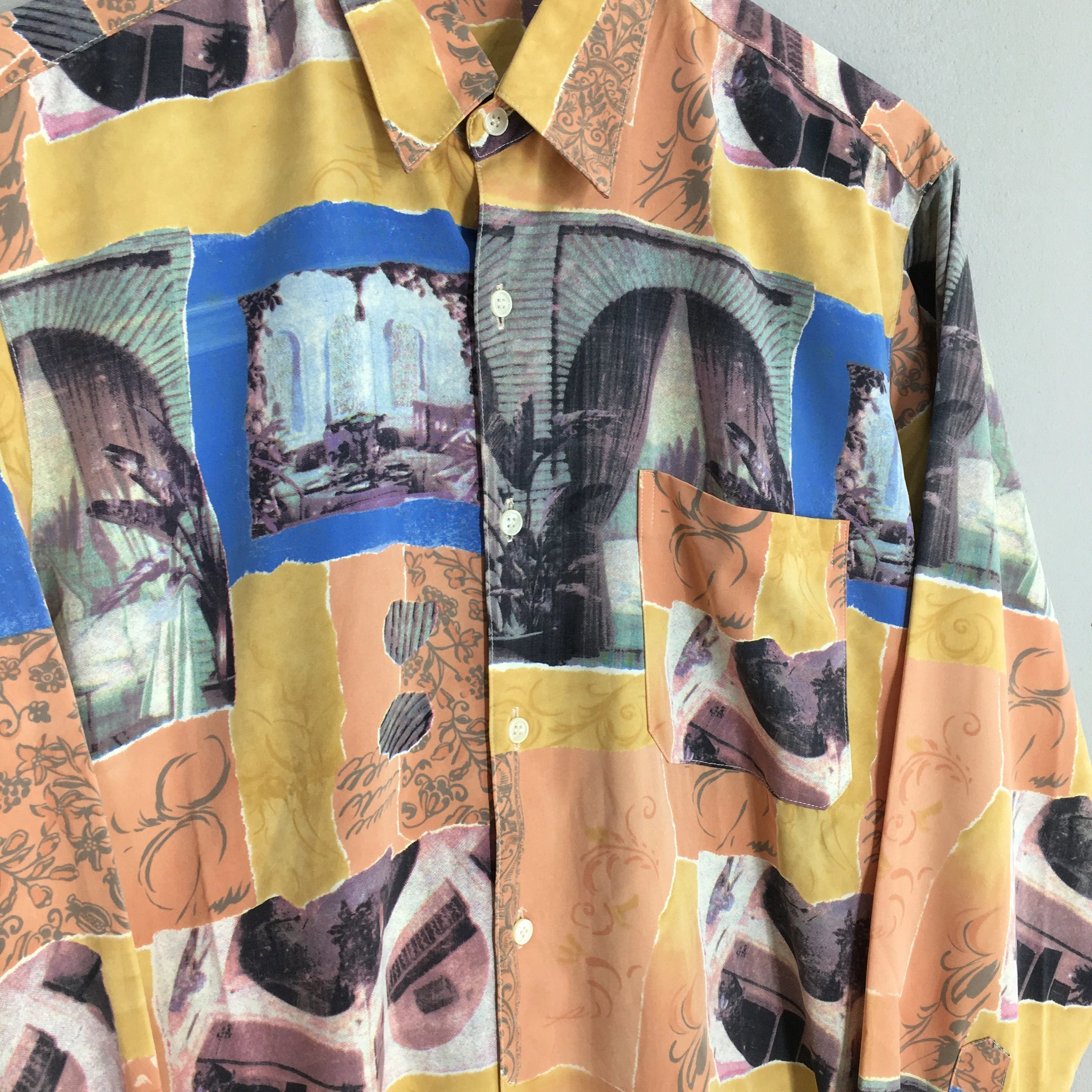 Baroque Monument Building Abstract Casual Shirt