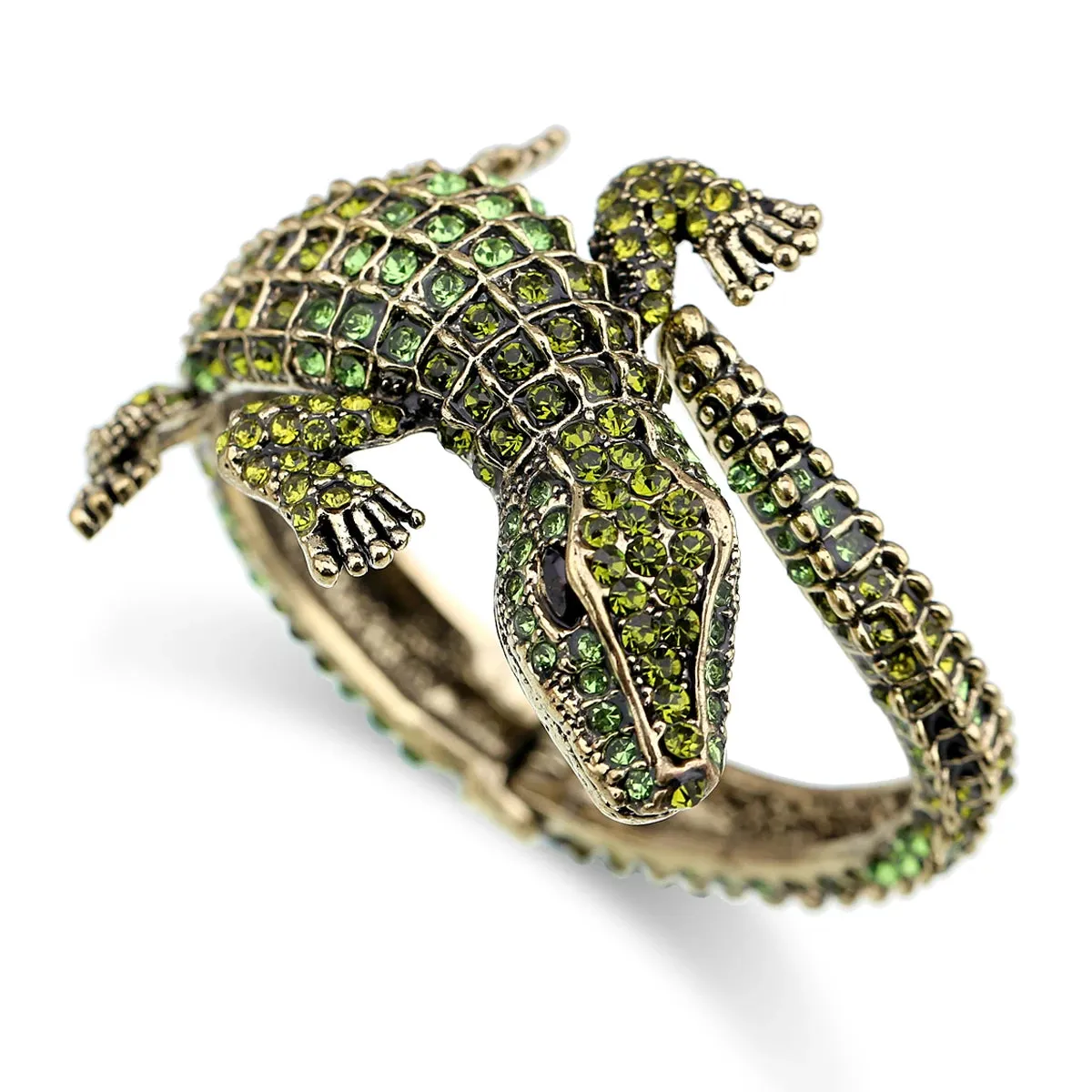 Beautiful Vintage Crocodile Bangle