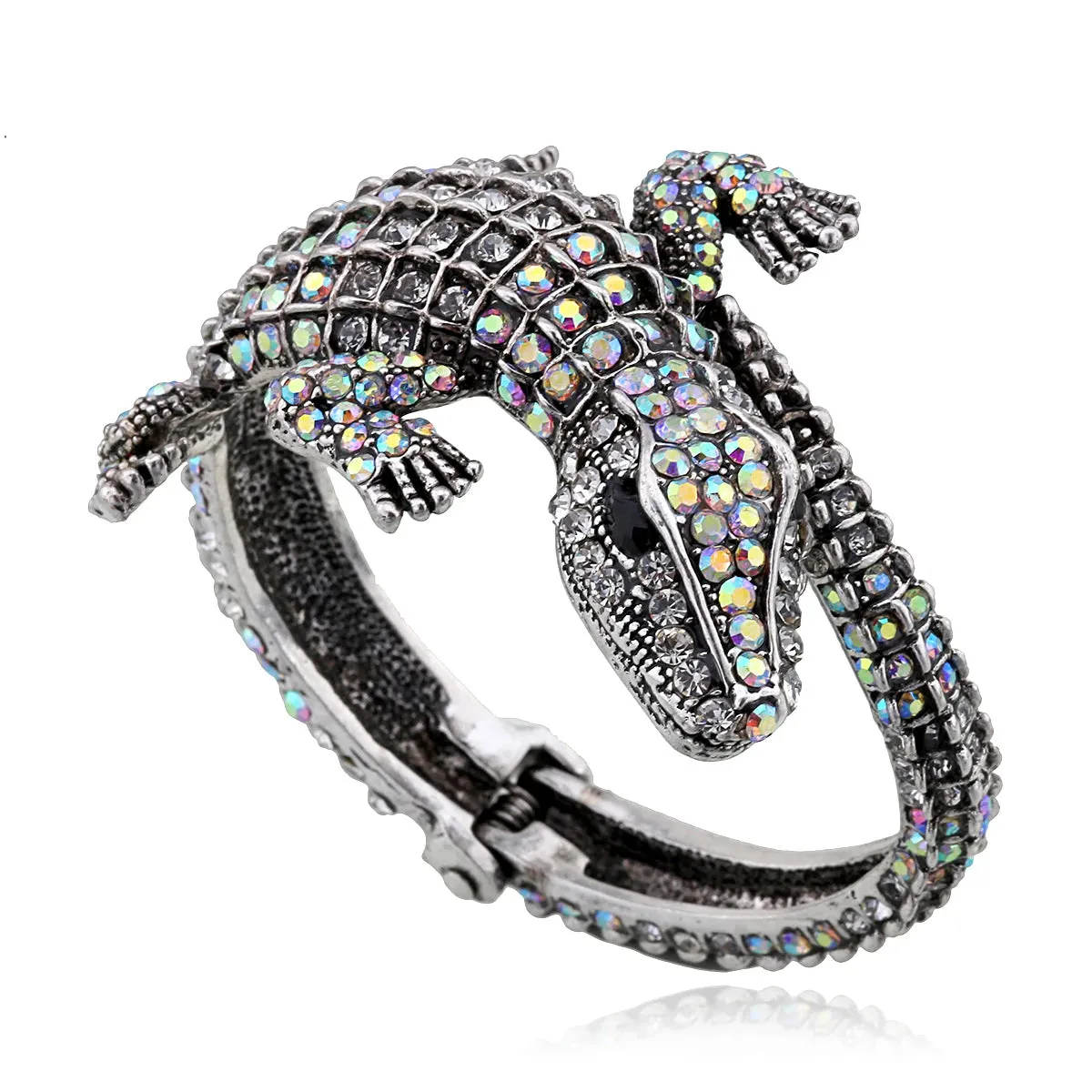 Beautiful Vintage Crocodile Bangle