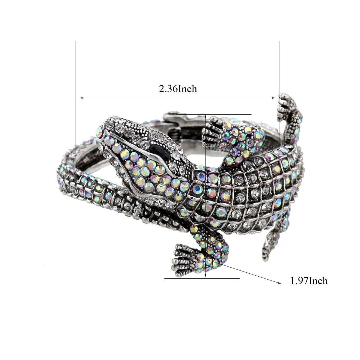 Beautiful Vintage Crocodile Bangle