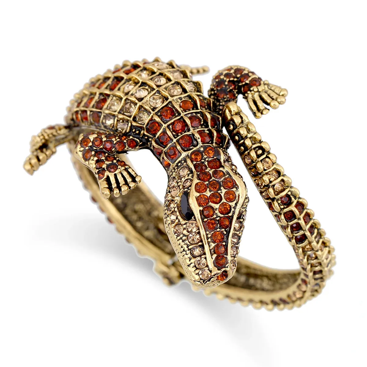 Beautiful Vintage Crocodile Bangle