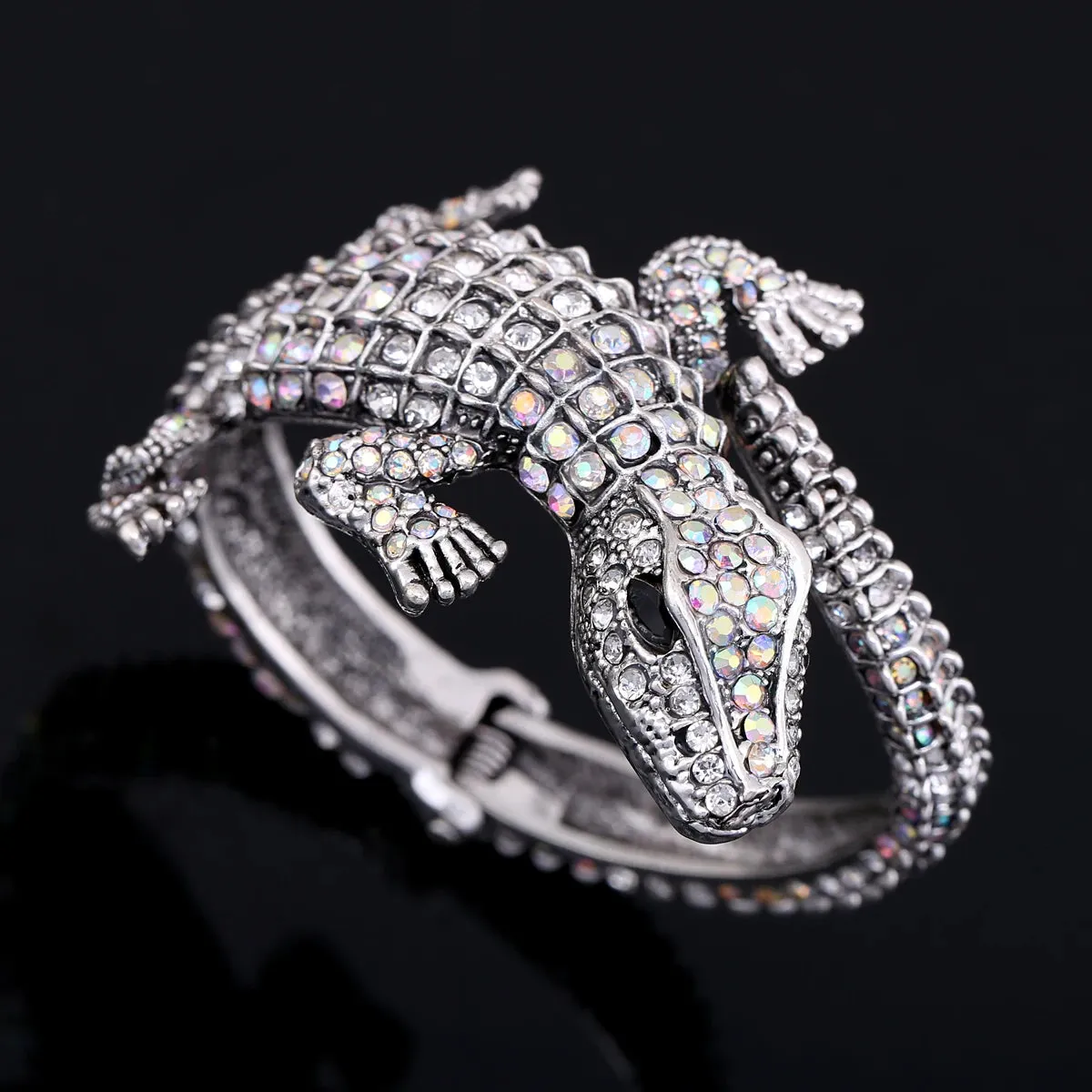 Beautiful Vintage Crocodile Bangle