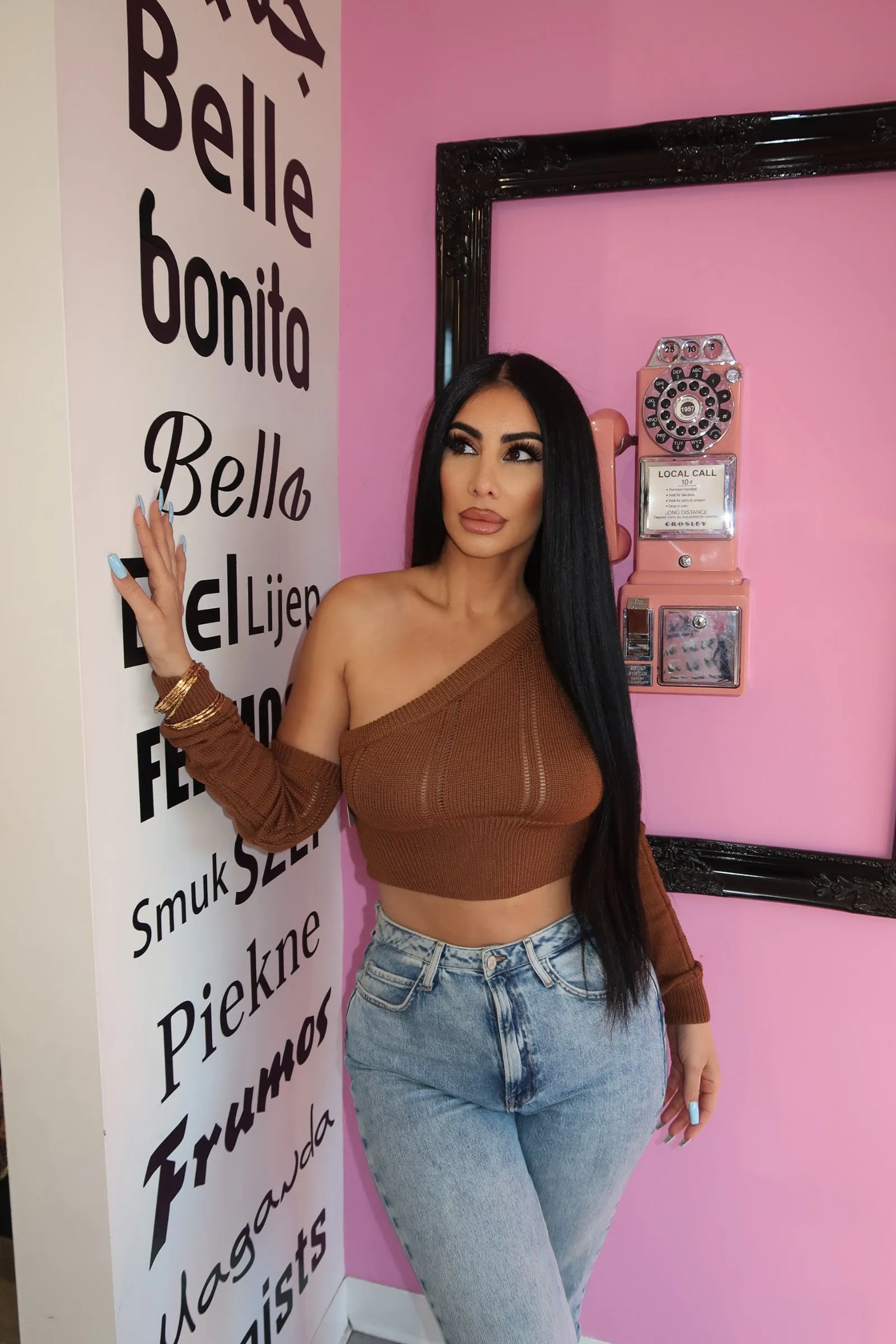 Brown Cropped Sweater
