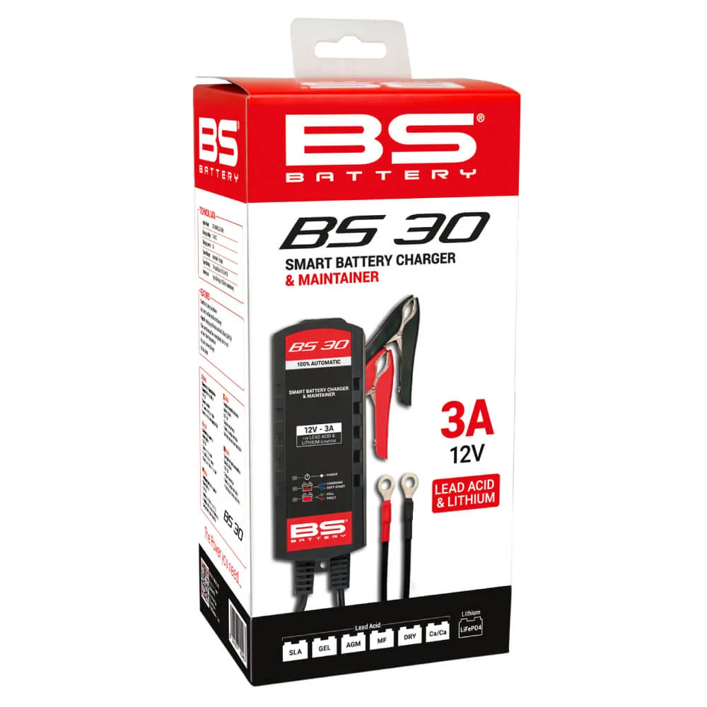 BS Battery BS 30 Smart Battery Charger & Maintainer
