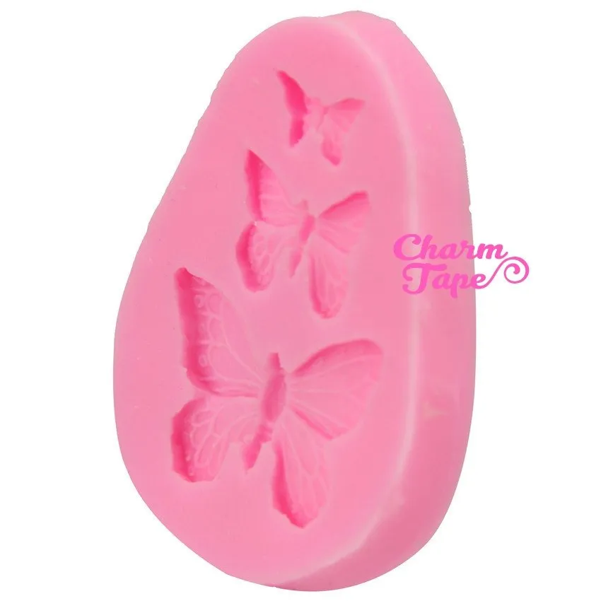 Butterfly Food Graded Silicon silicone mold for uv resin /cake/ fondant flexible mold H2411
