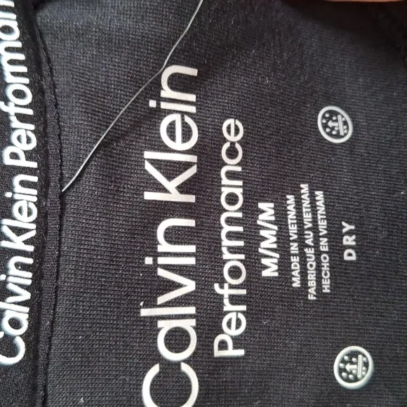 Calvin Klein Performace Black Zip-Up Fleece Jacket. Size Medium NWT