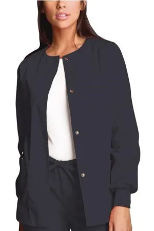 Cherokee Scrub Jacket Workwear Snap Clearance Sale