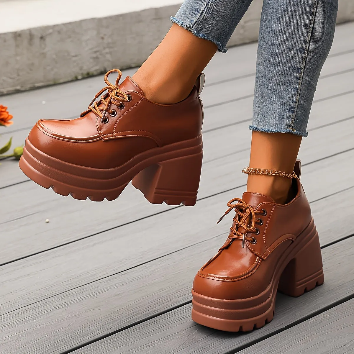 Chic Platform Oxfords