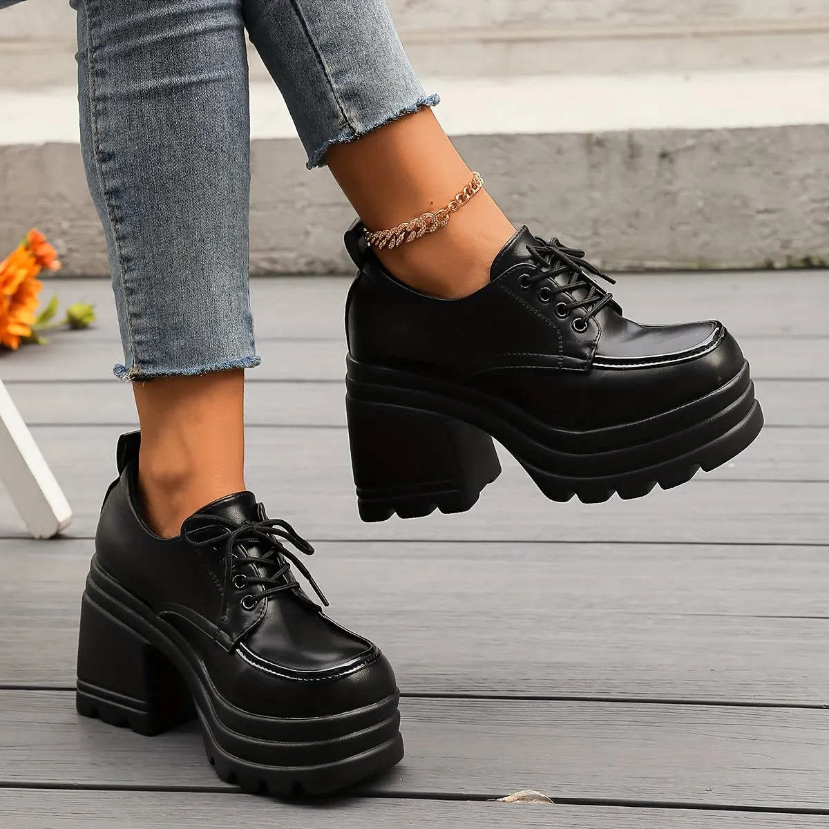 Chic Platform Oxfords