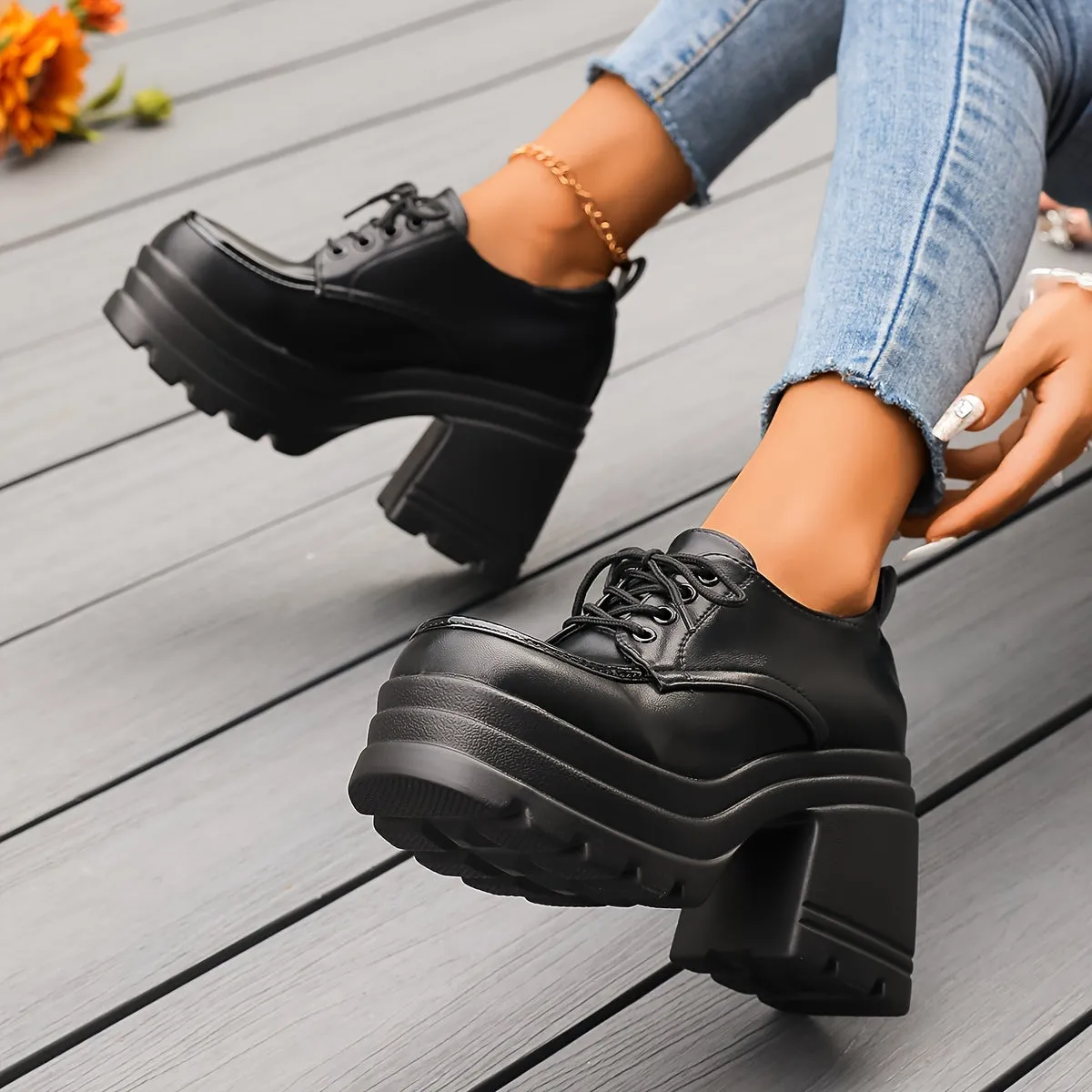 Chic Platform Oxfords