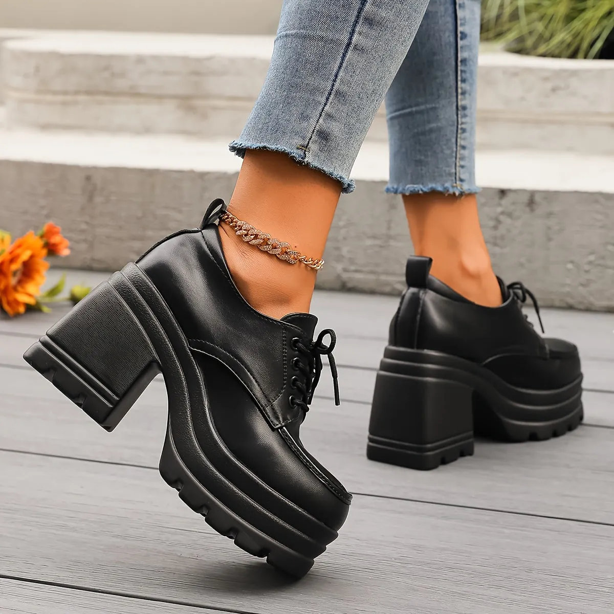 Chic Platform Oxfords
