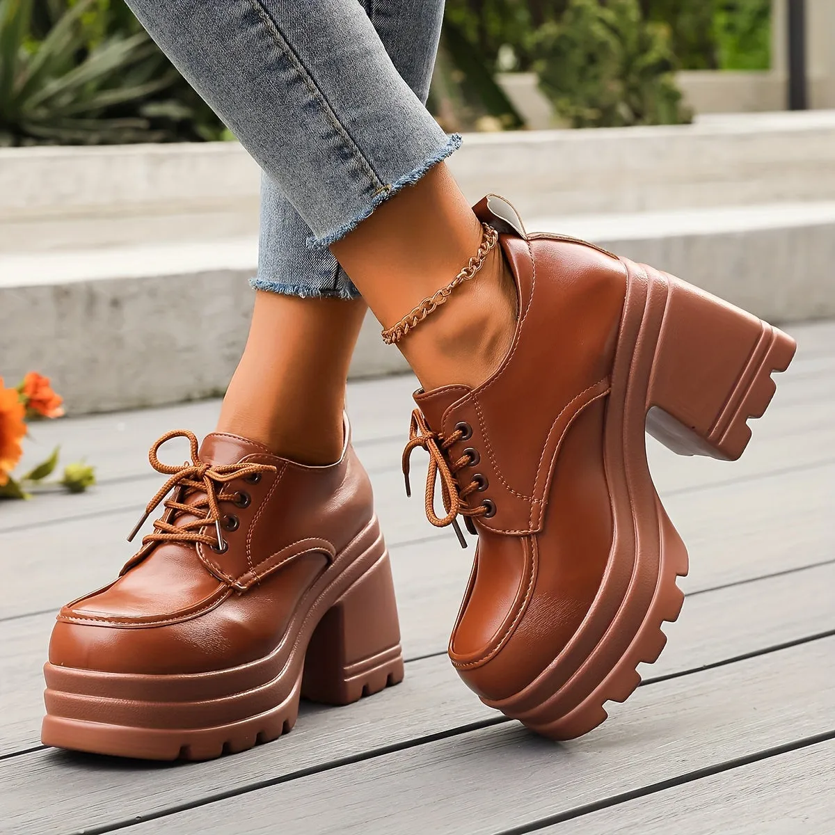 Chic Platform Oxfords
