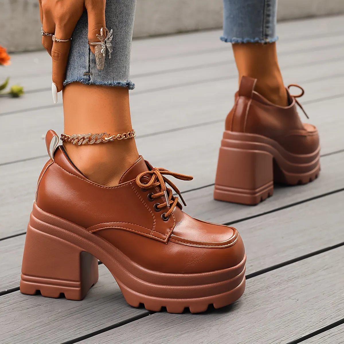 Chic Platform Oxfords