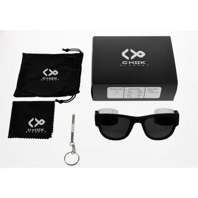 Chiik Glasses - UV400 Protection Flexible Sunglasses (White)