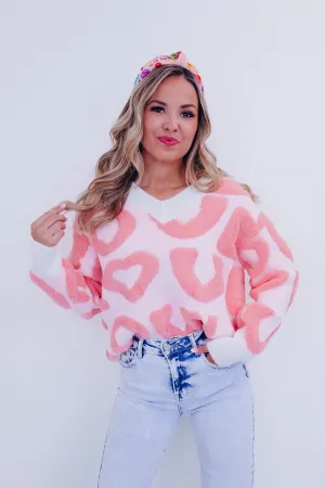 Ciara Chenille Accent "Love" Sweater