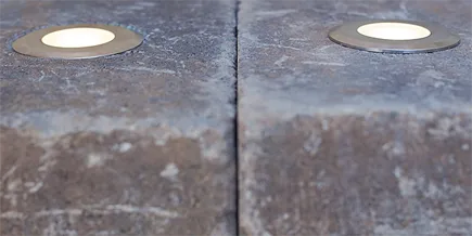 Circle Cored LED Paver Light Kit by Nox Lighting