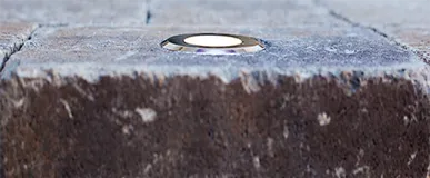 Circle Cored LED Paver Light Kit by Nox Lighting