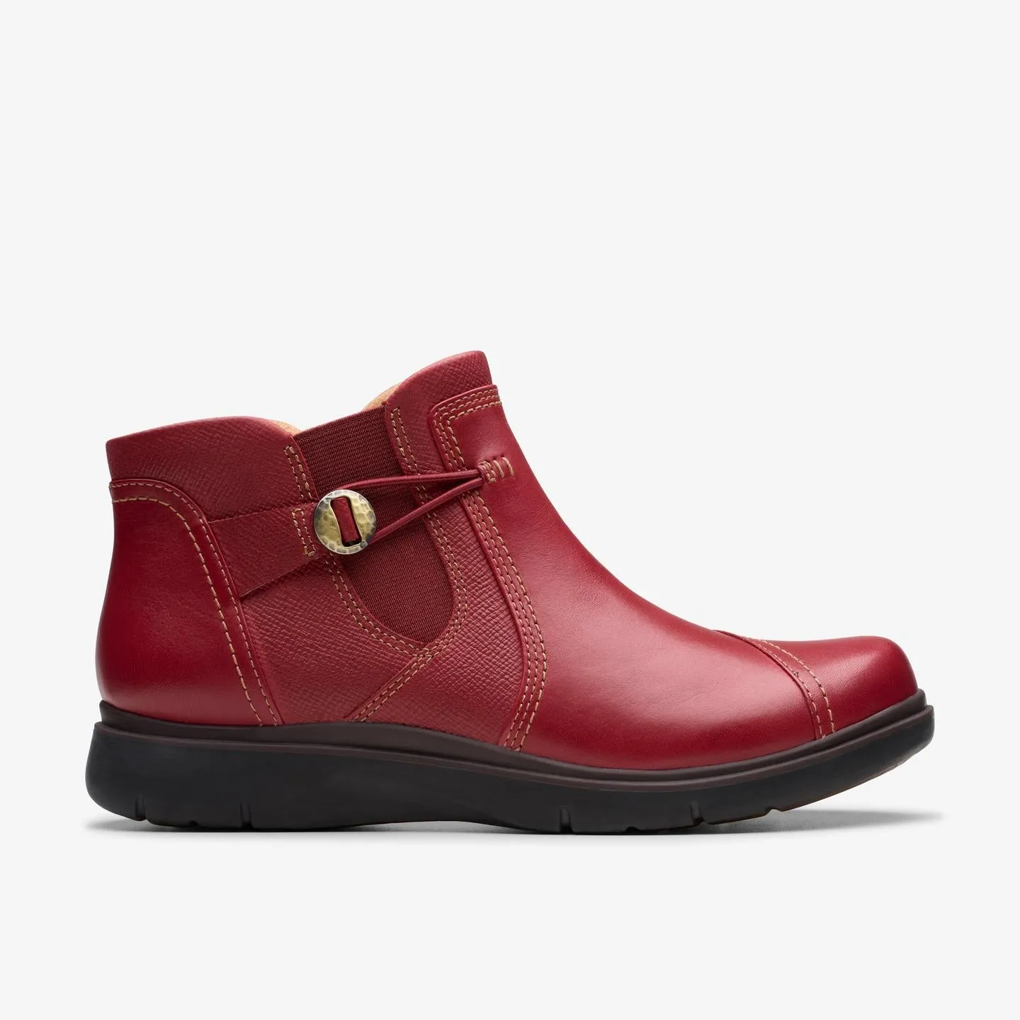 Clarks Certina Joy Boot in Red & Black