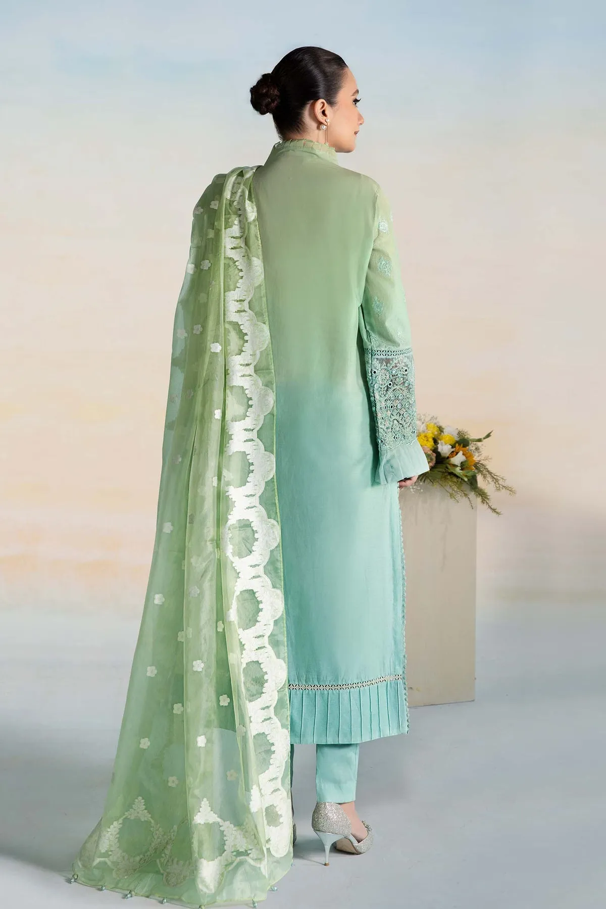 Classic Mint Green Maria B Luxury Formal Pakistani Salwar Suit