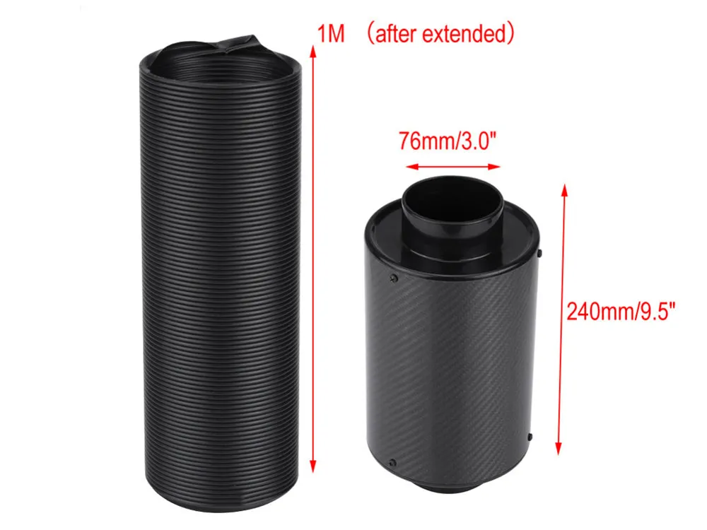 Cold Feed Induction & Carbon Fibre Air Filter Box Kit