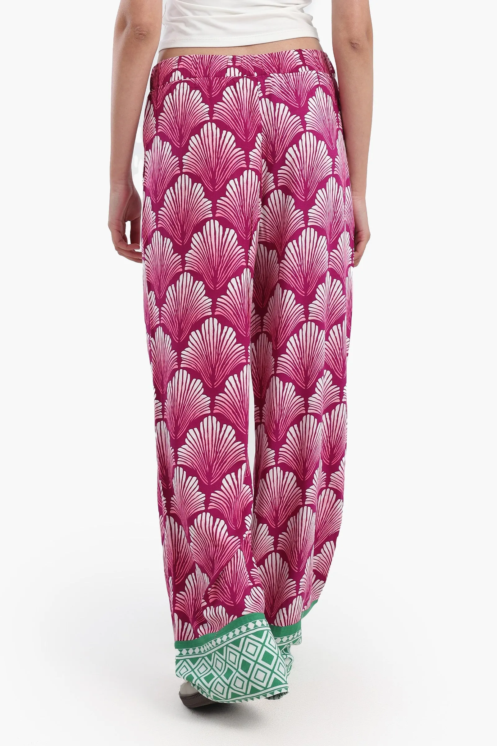 Color Block Wide Leg Pants